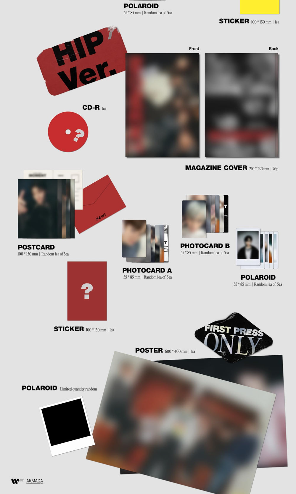 KPOP One Pact Moment photo card, collectible keepsake for fans.