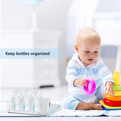 KPPTYTY baby bottle organizer with side handles for easy transport.