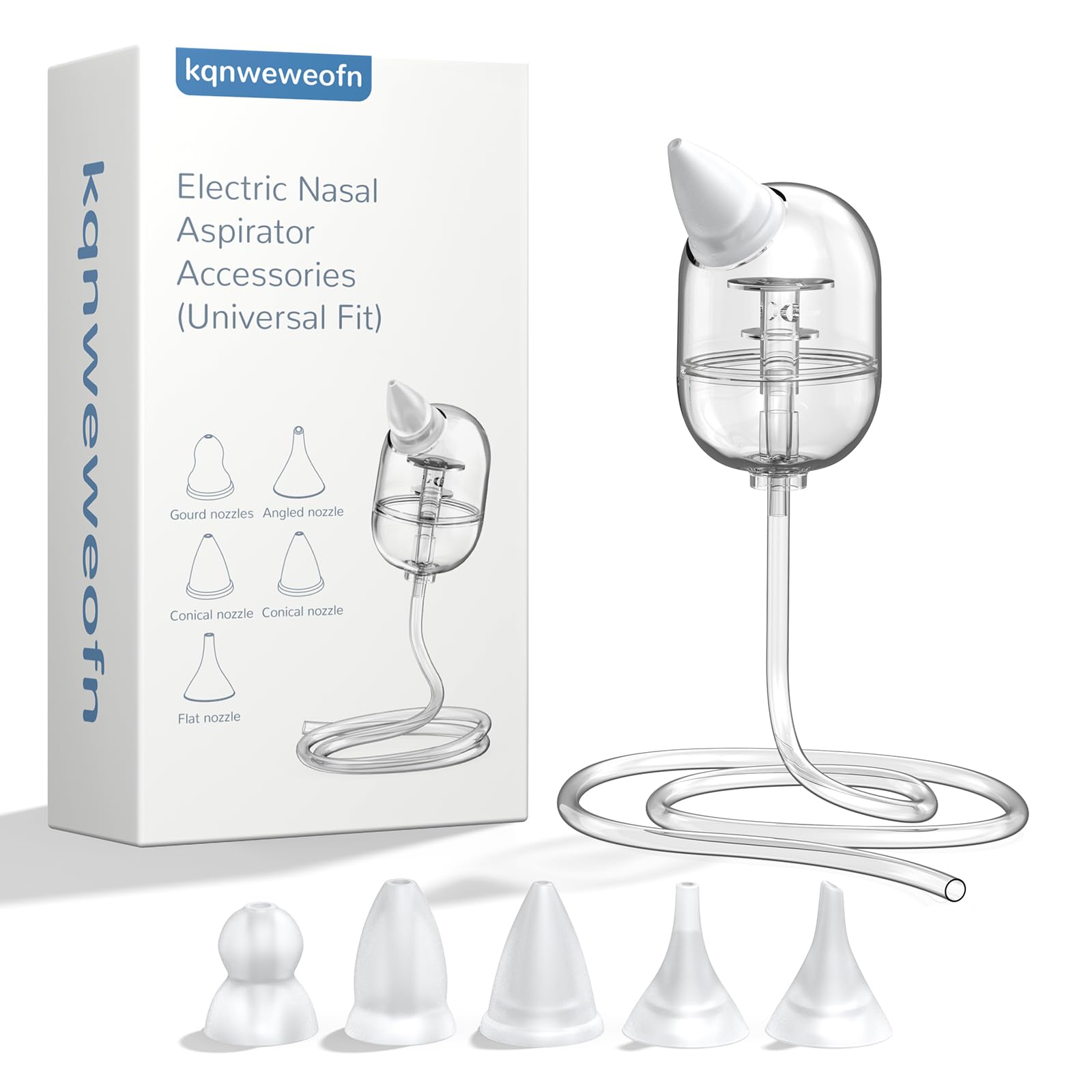 kqnweweofn silicone tips for baby nasal aspirator provide gentle newborn comfort.