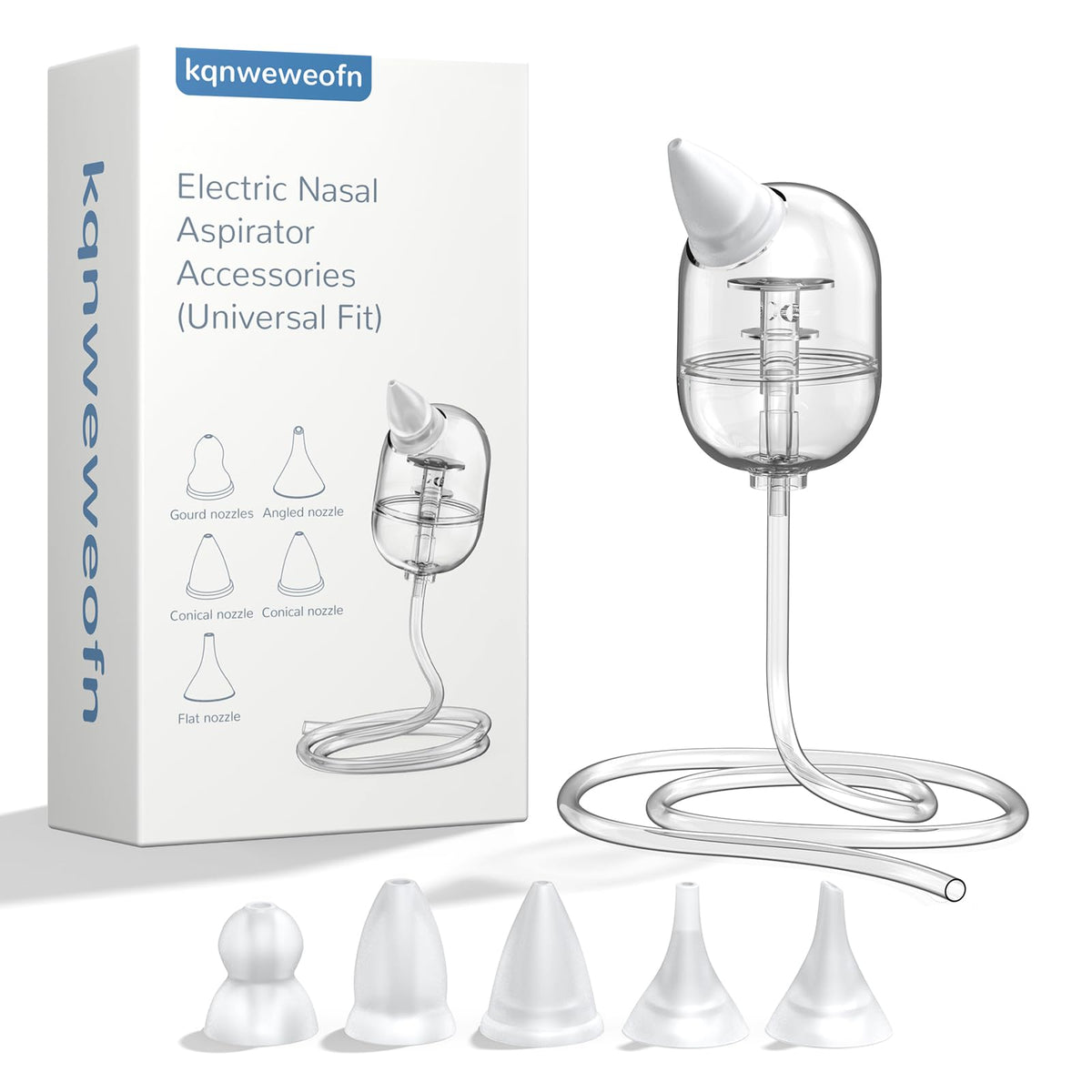 kqnweweofn silicone tips for baby nasal aspirator provide gentle newborn comfort.