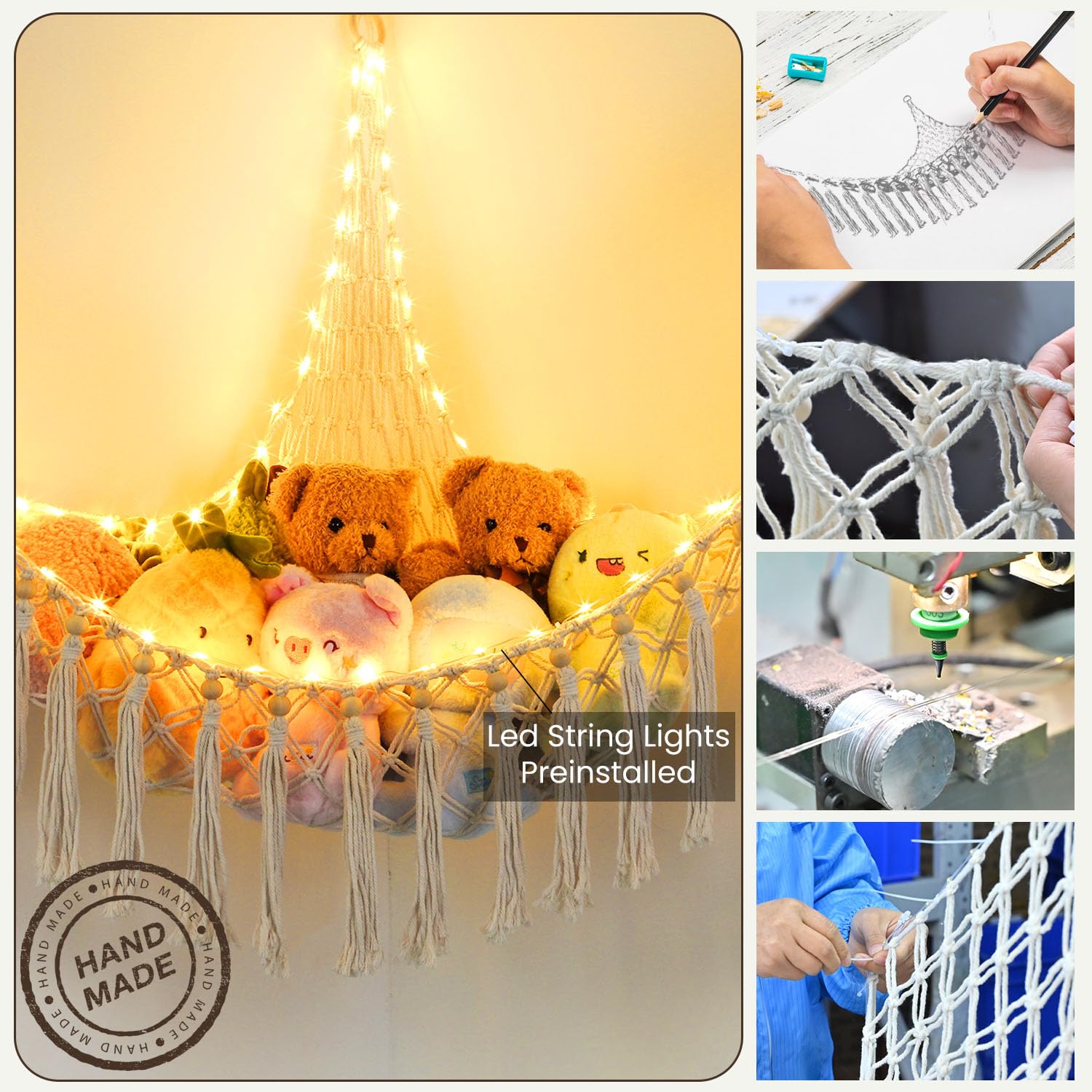 Krislait USB or battery power option for lighting flexibility.