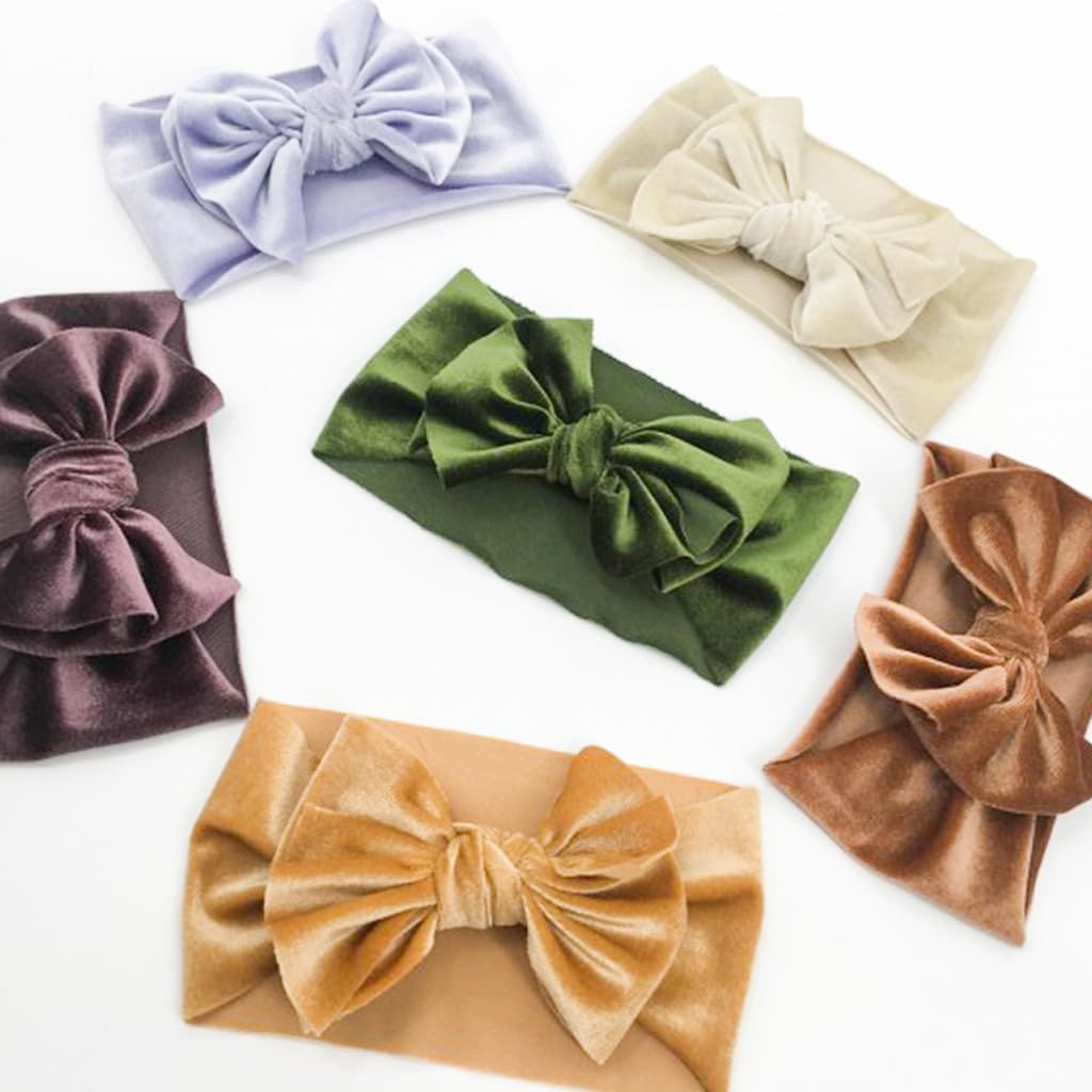 Kryoflare velvet baby headwrap adds gentle touch to photos.
