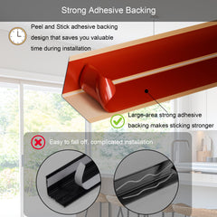 KTINITK gold 48in kitchen island corner protector shields busy corners.