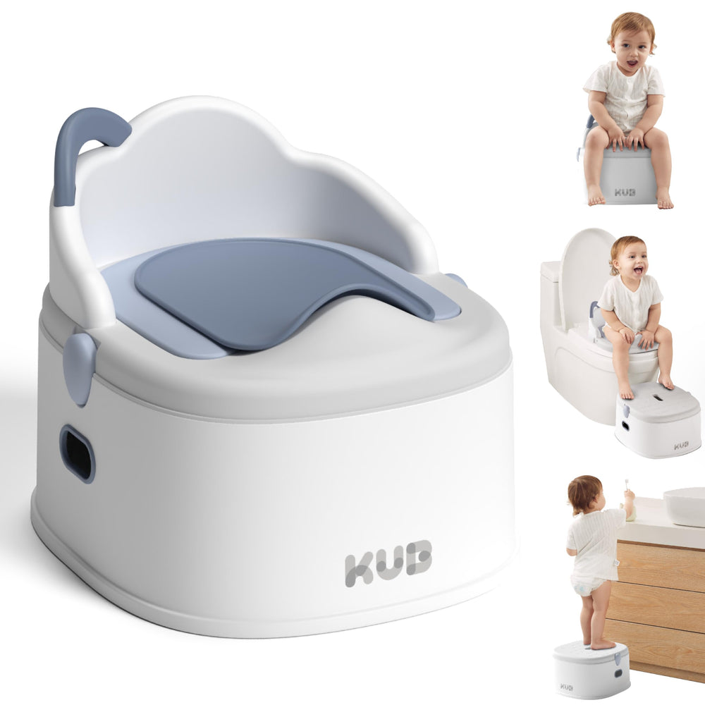 KUB 3-in-1 potty chair blue, comfortable start to potty training at home