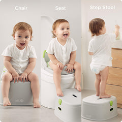 KUB 3-in-1 potty trainer seat demonstrates comfortable seating transition for growing toddlers.