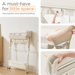 KUB diaper changing table with height adjustable platform for ergonomic use.