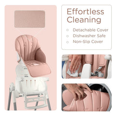 KÜB foldable baby high chair with easy-clean design