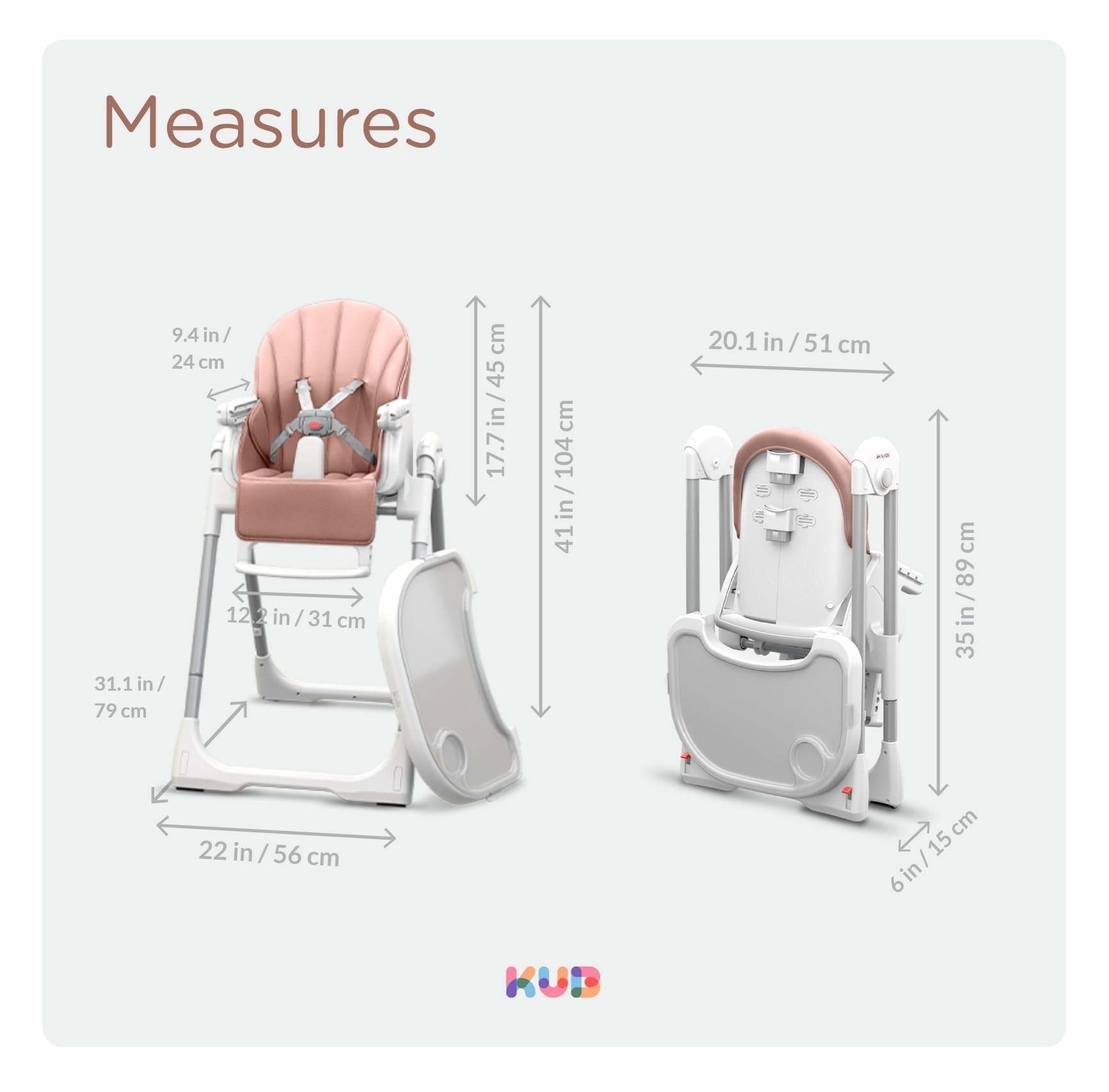 Two locking wheels enable smooth mobility and stability.