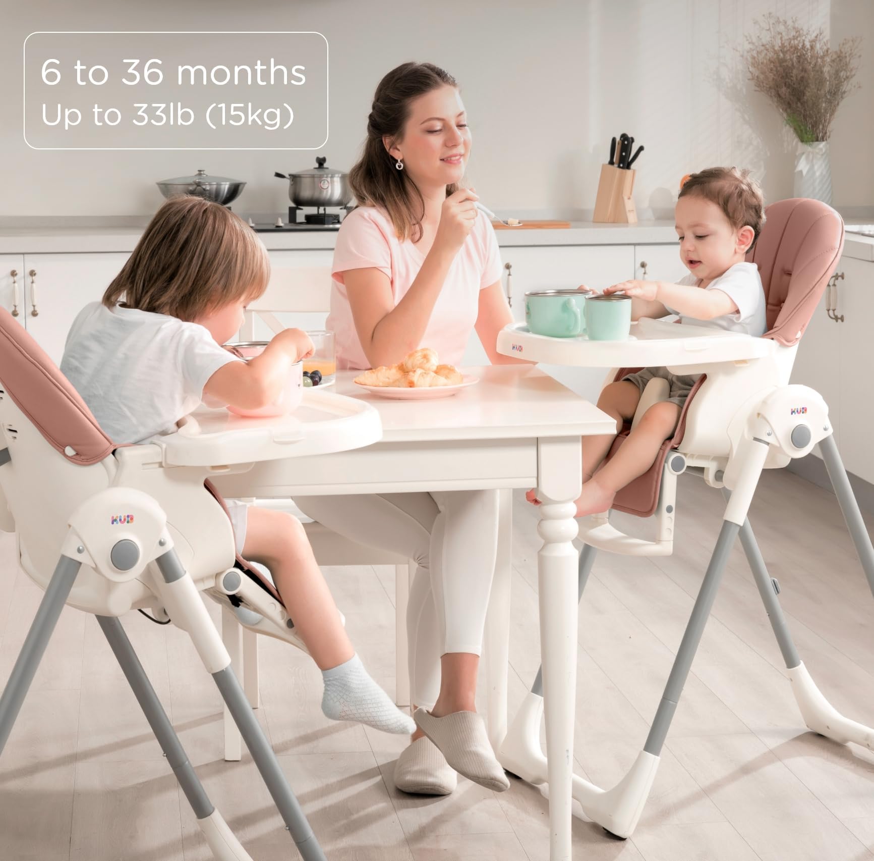 Removable tray enables deep cleaning and sink-side rinsing.