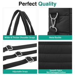 KUBYA silicone pacifier case attached to tote for quick sterilization readiness