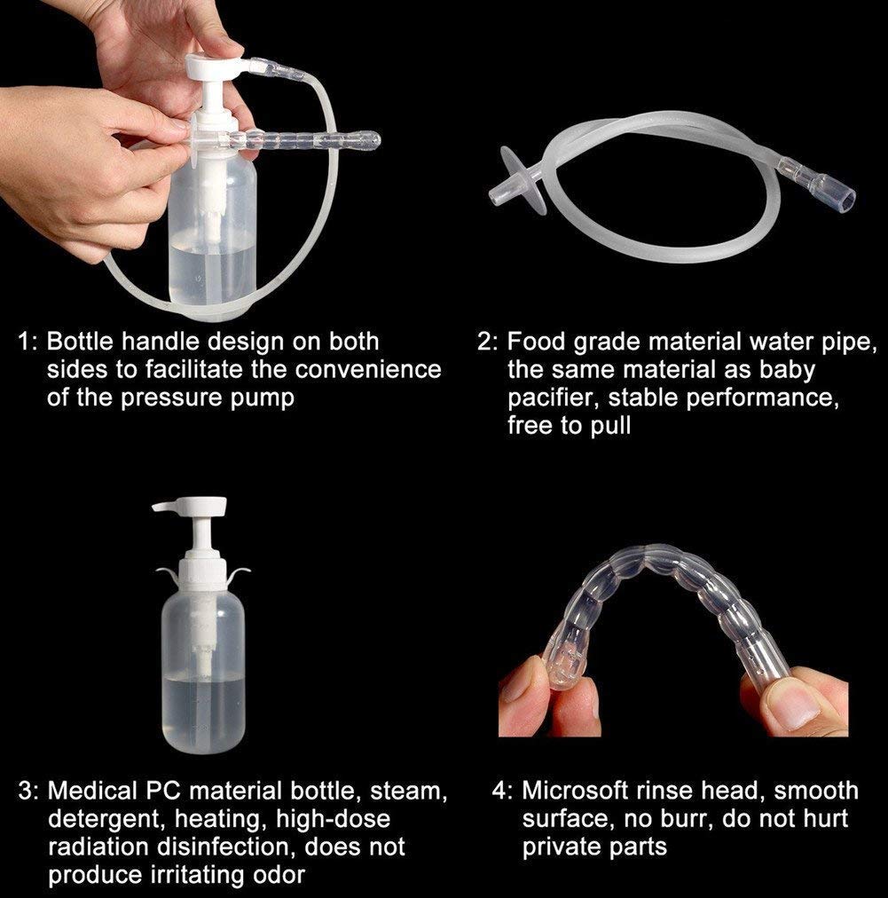 Kueysing 23-inch tube enables easy reach and thorough rinsing.