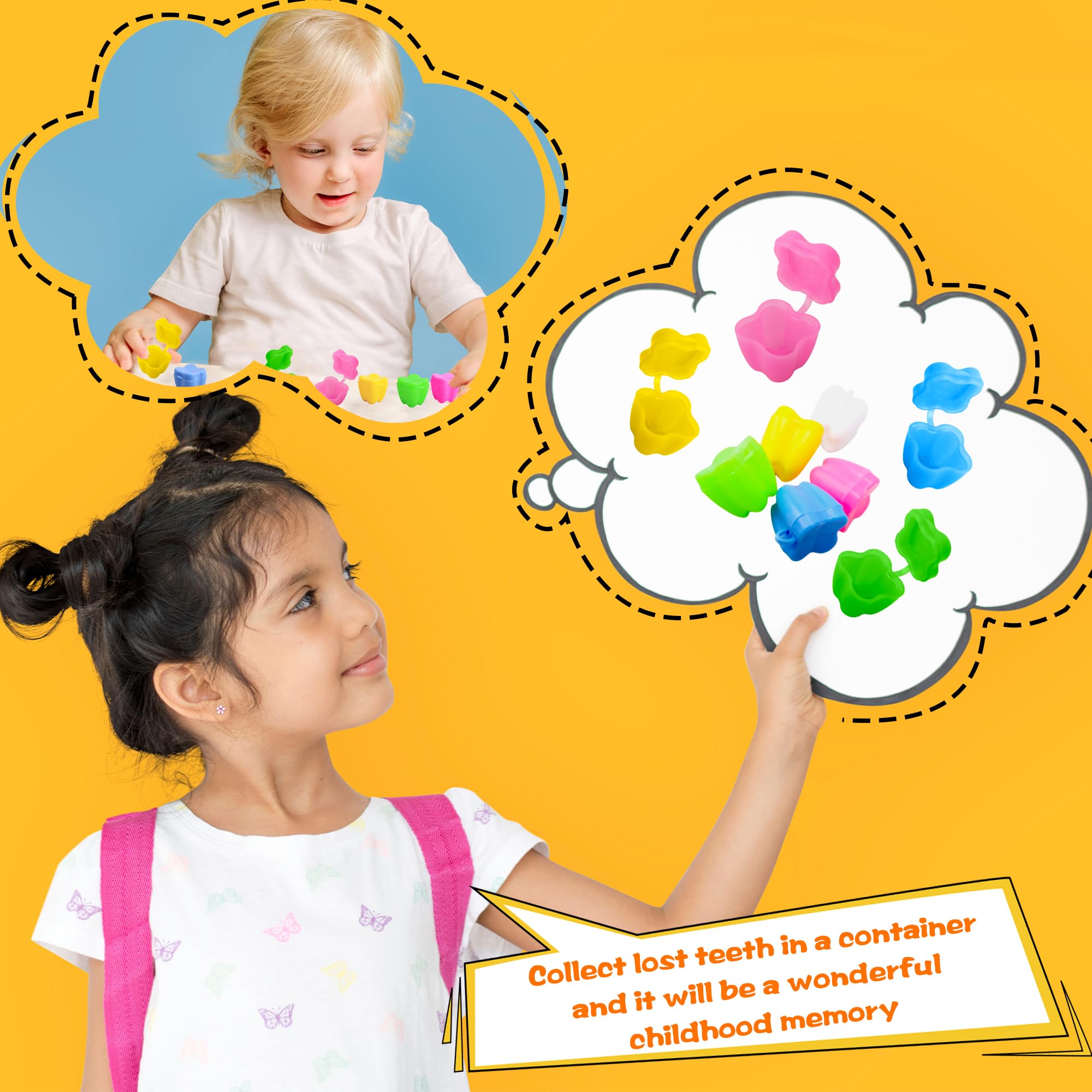 Kugliwa white tooth saver box blends with decor while preserving keepsakes.