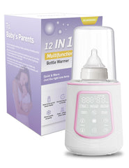 KUMIKIMI fast 12-in-1 bottle warmer front panel for quick, even heating and easy control.