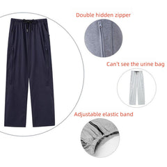 KUMUROETA catheter leg bag pants side pockets for storing essentials on the go