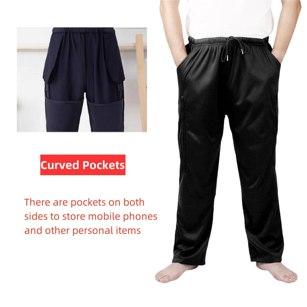 KUMUROETA pants available in M to XXL for a versatile fit.