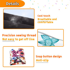 KUMUROETA pads with snap wings close-up for secure fit during activity