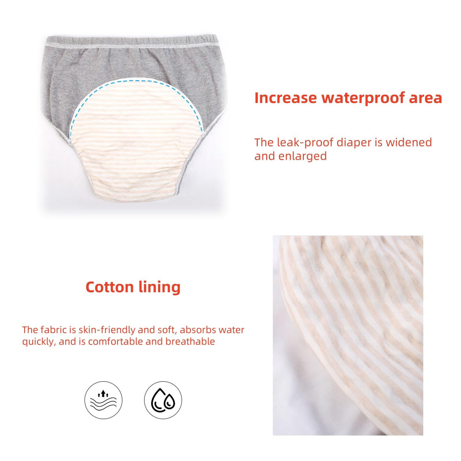 KUMUROETA elderly incontinence underwear offers comfortable, reusable daily solution.