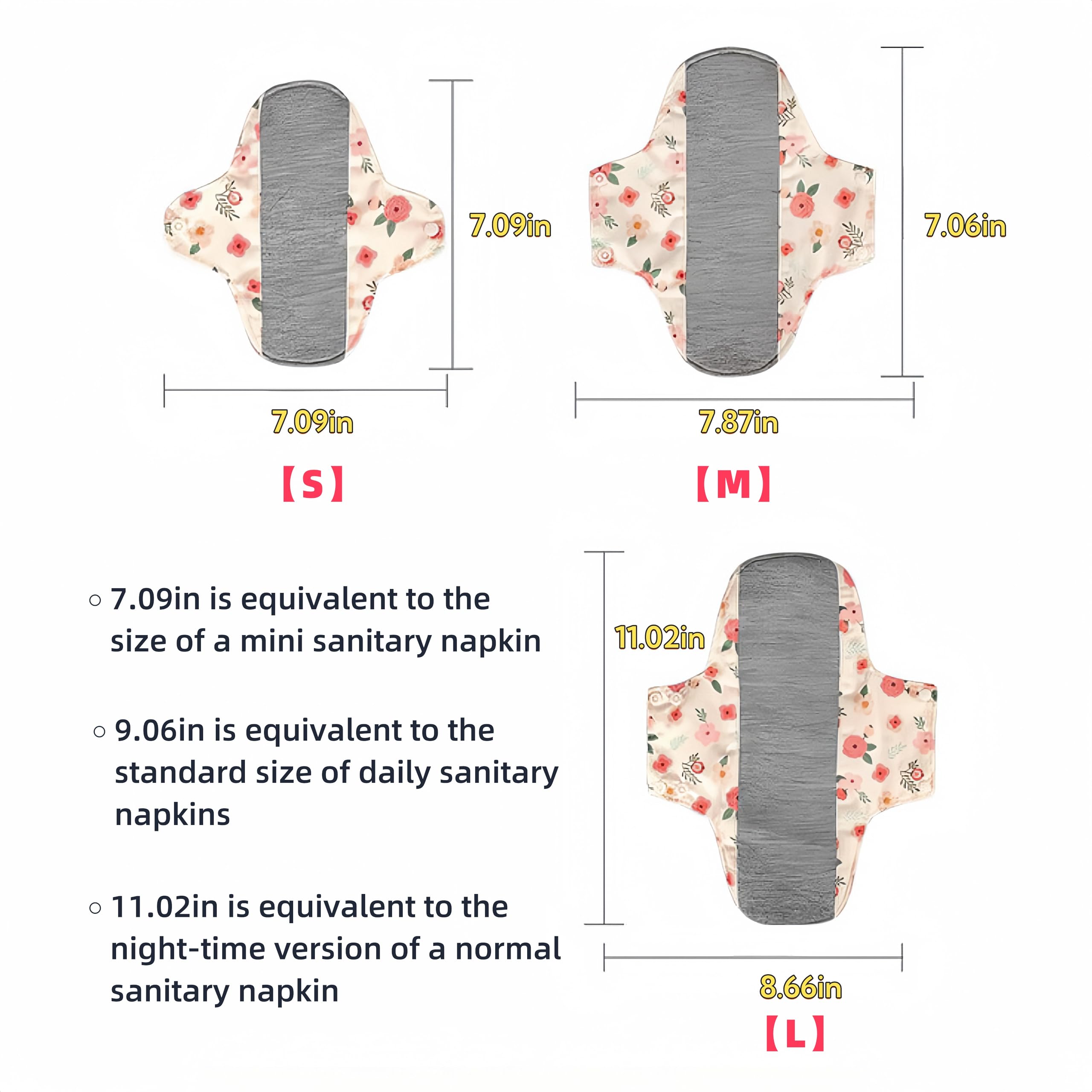 KUMUROETA machine-washable reusable pads for easy care.
