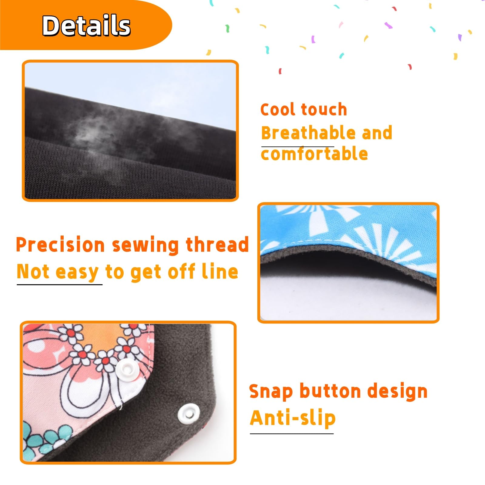 KUMUROETA pads small 18x18 cm – soft, breathable fabric for everyday comfort