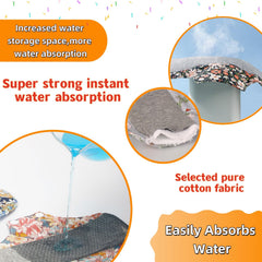 KUMUROETA pads with wings and snap buttons for secure fit and leakage prevention.
