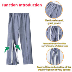 KUMUROETA recovery suit trouser side snaps support fast changes