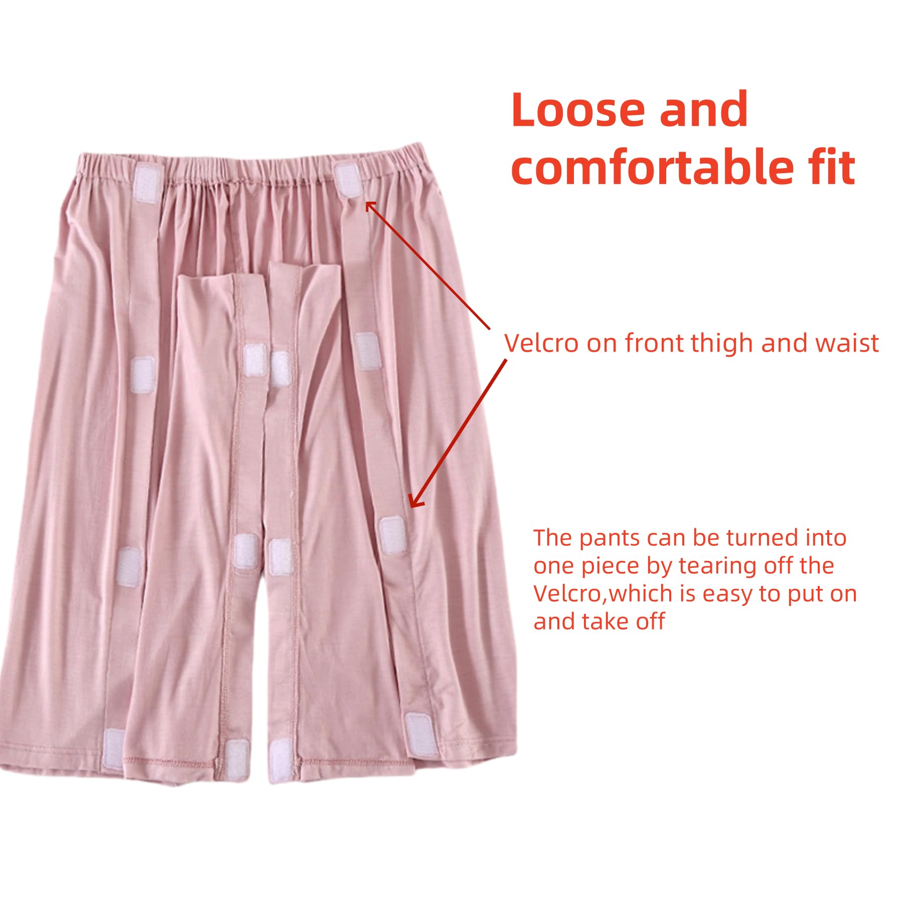 KUMUROETA pink Rehab Clothes highlighting easy dressing possibilities