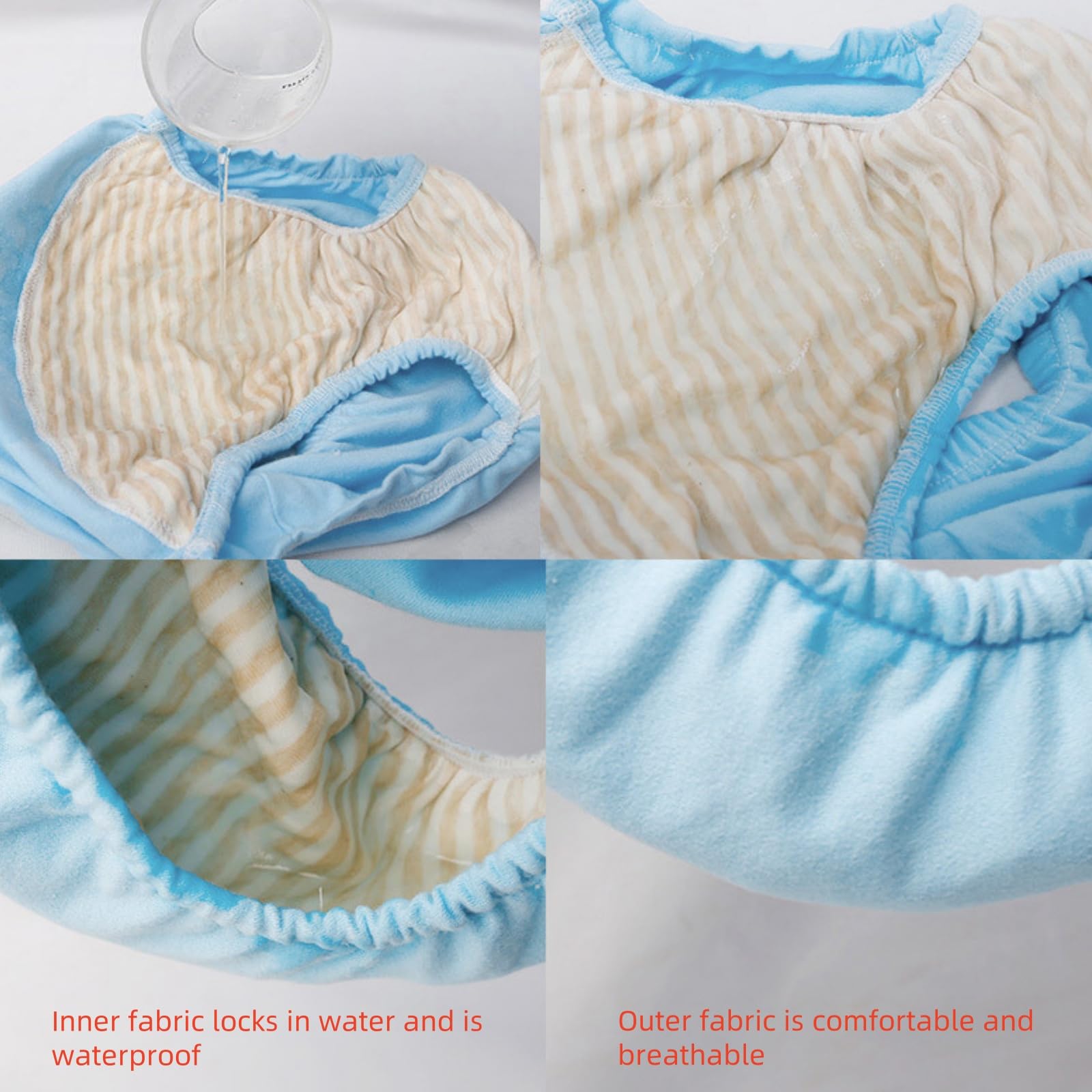 KUMUROETA urine barrier shape helps contain moisture for easy changes.