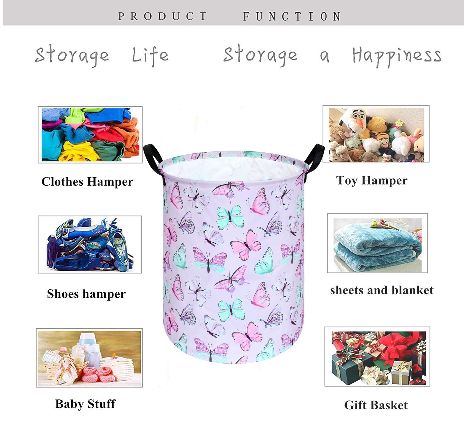 KUNRO baby hamper with handles enables easy transport in nurseries