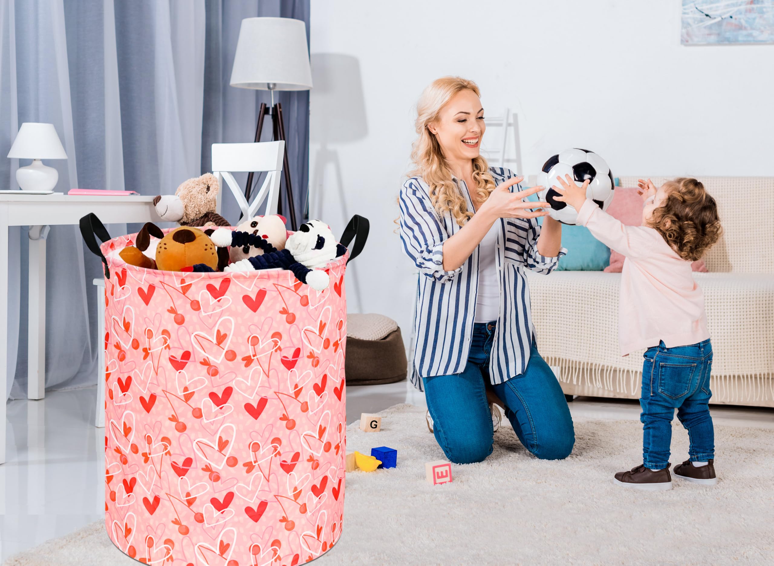 KUNRO round laundry hamper in bedroom organizer setup