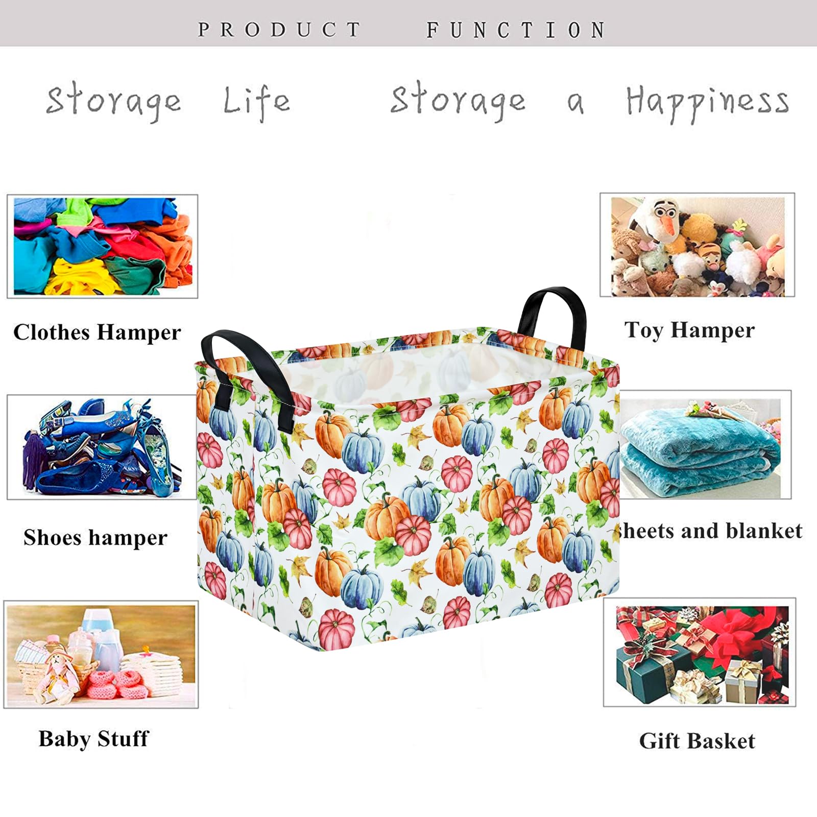KUNRO bedroom storage basket blending style with practical organization behind the door.