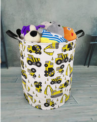 KUNRO excavator children's toy storage bin keeps play areas tidy