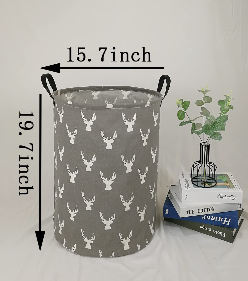 KUNRO collapsible laundry hamper with handles for easy transport and space saving