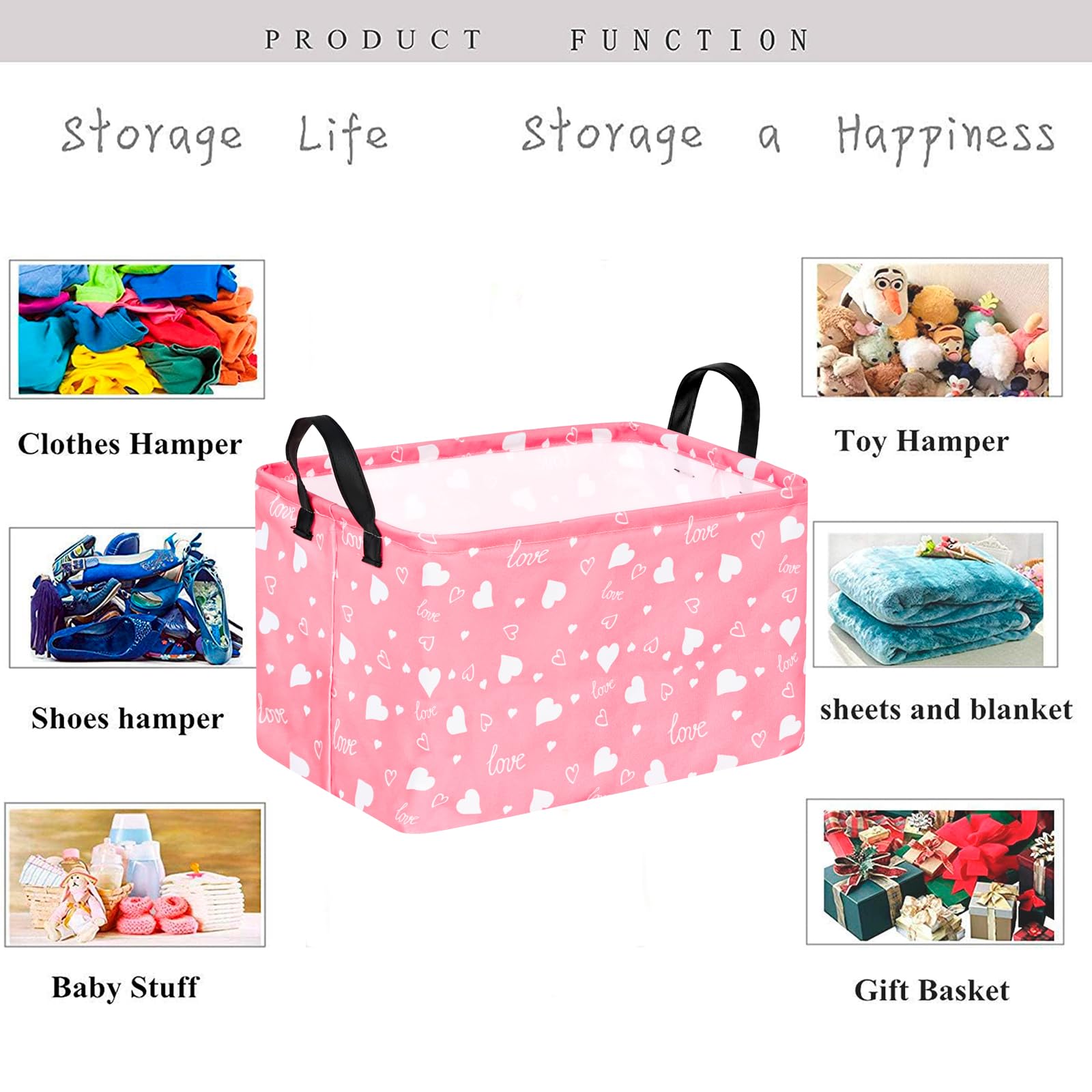 KUNRO durable-handled bin suitable for dirty clothes or toys.