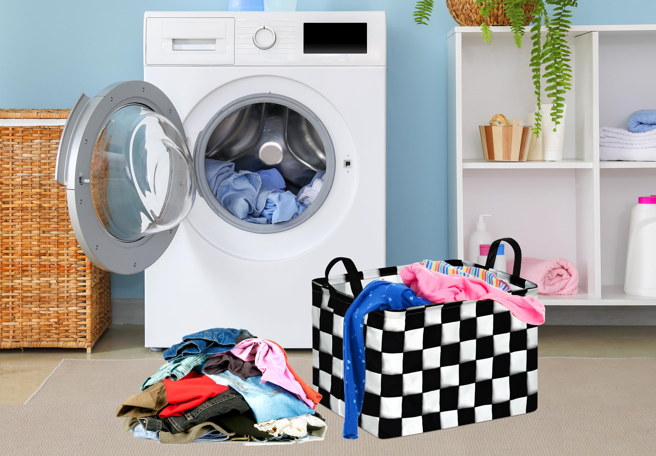 KUNRO foldable storage bin showcasing portable, space-saving design
