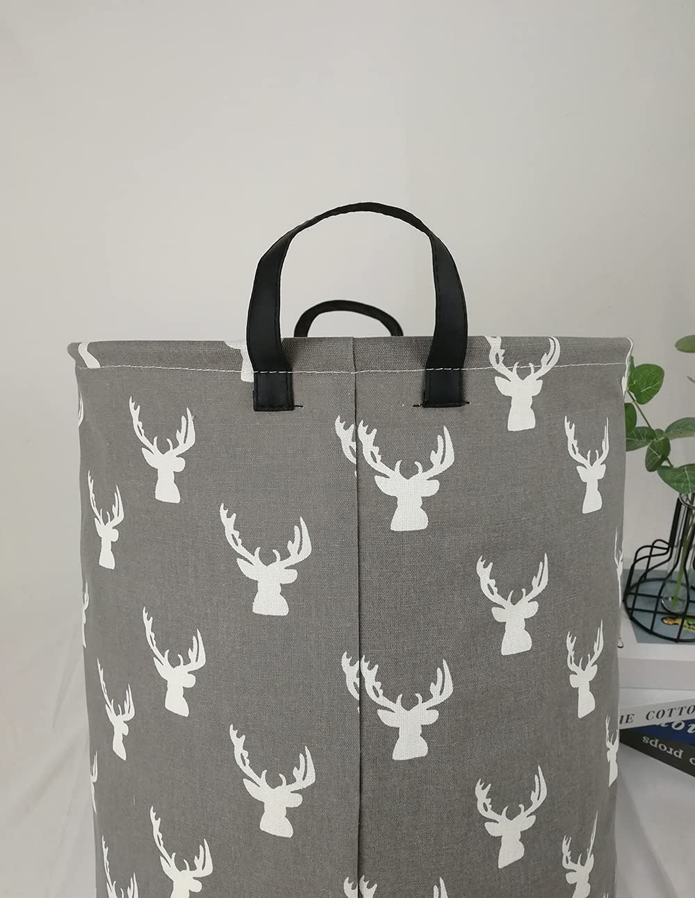 KUNRO large capacity laundry hamper fits sizable loads