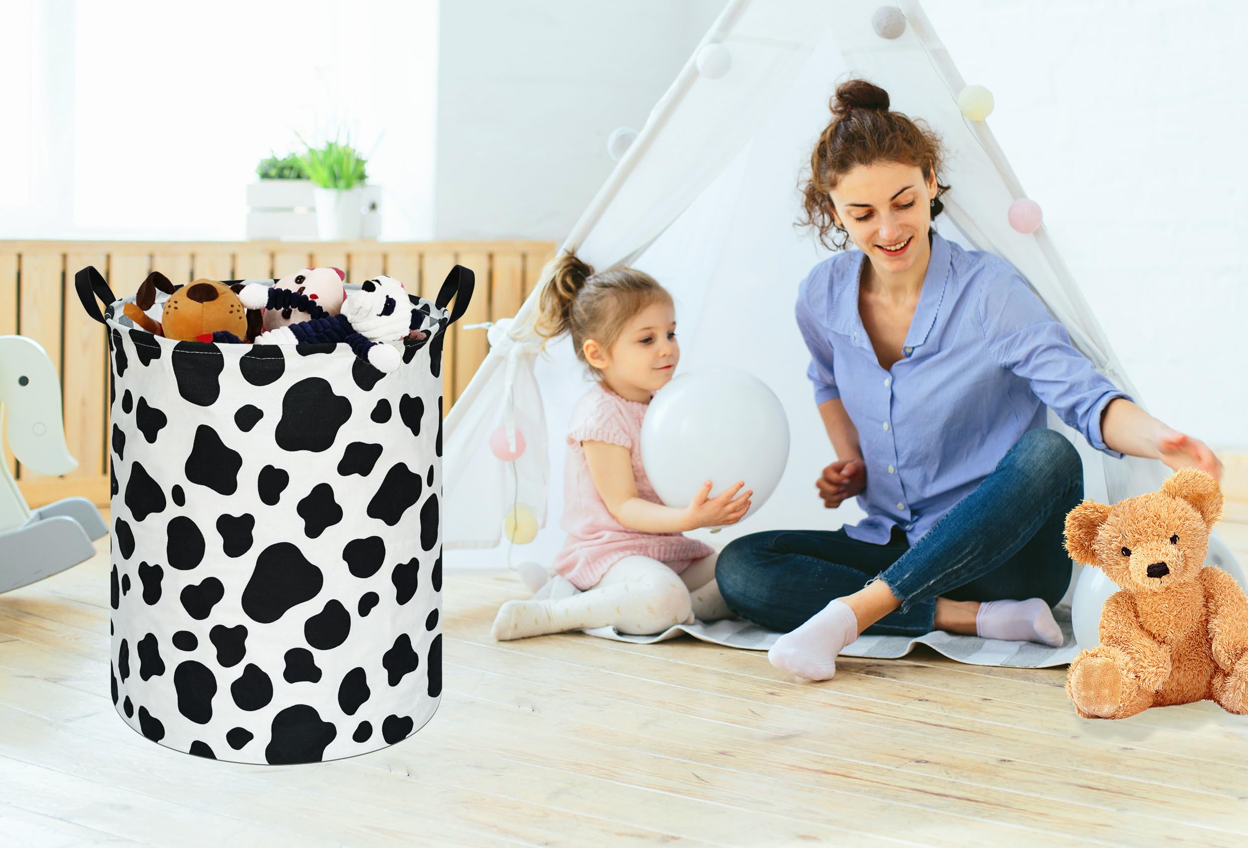 KUNRO laundry basket handles shown for easy lifting
