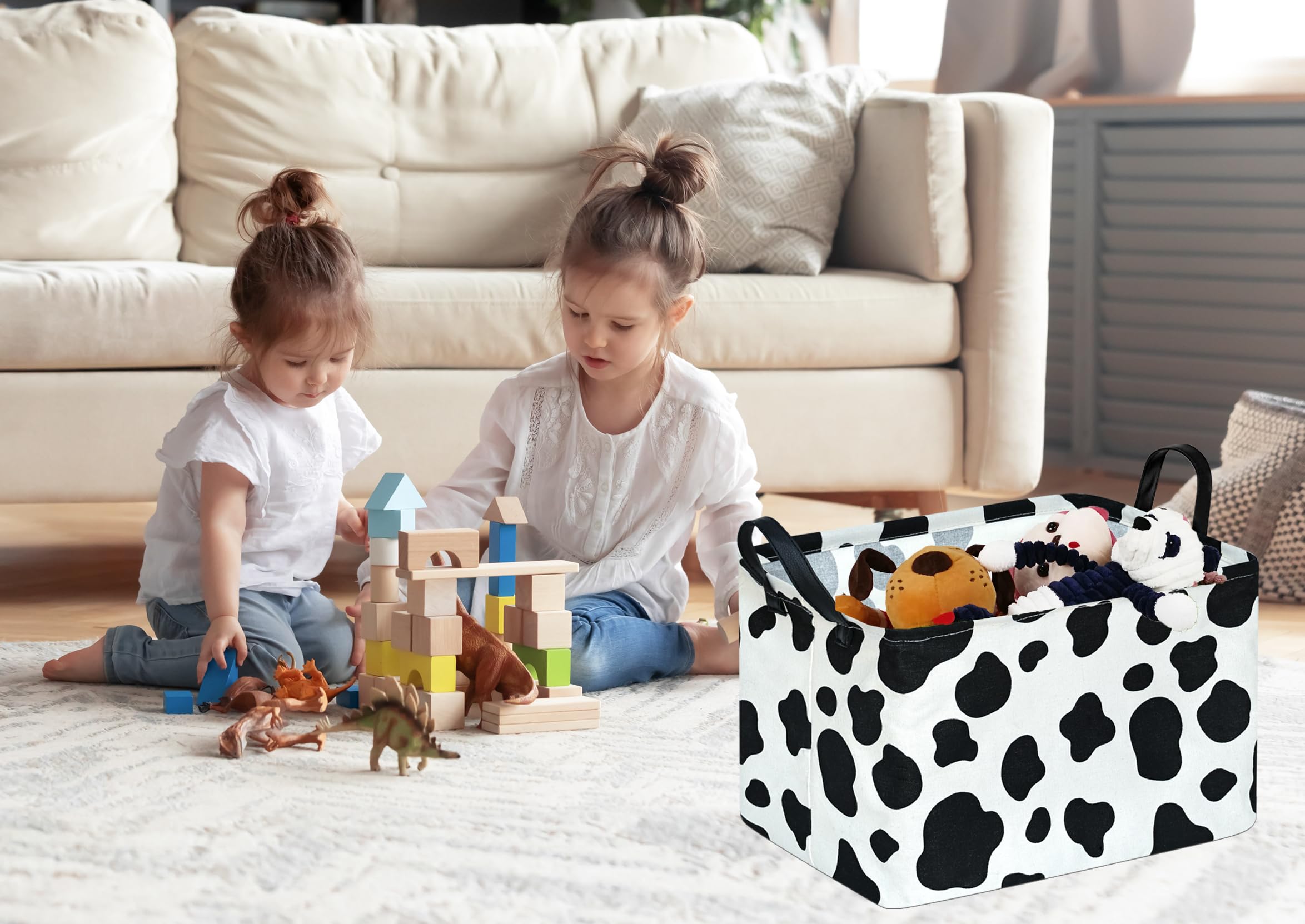 KUNRO linen-cotton basket keeps books and small items tidy