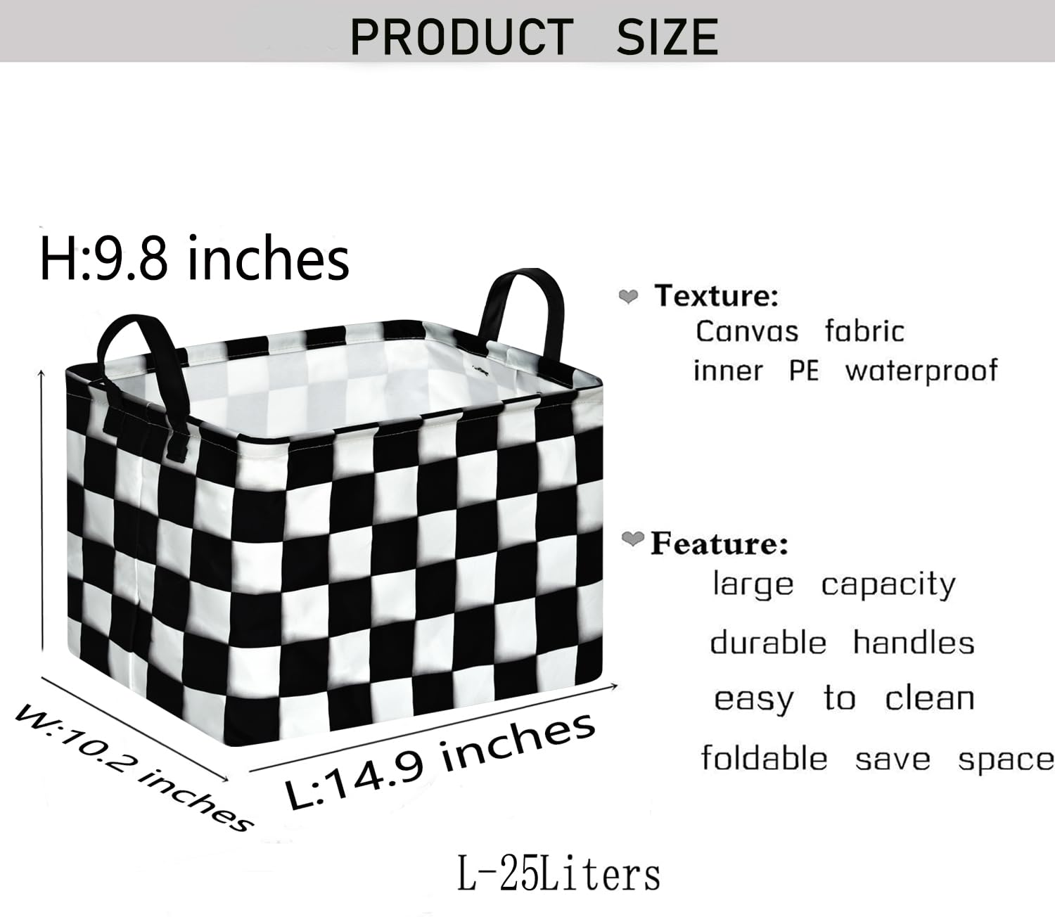 KUNRO nursery basket with handles keeps toys tidy and accessible