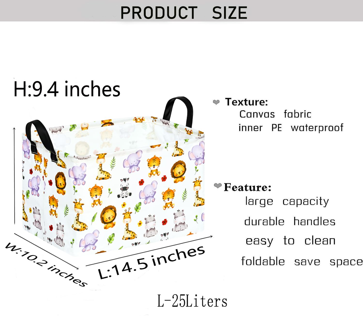KUNRO Portable storage bin keeps spaces tidy and reduces search time.