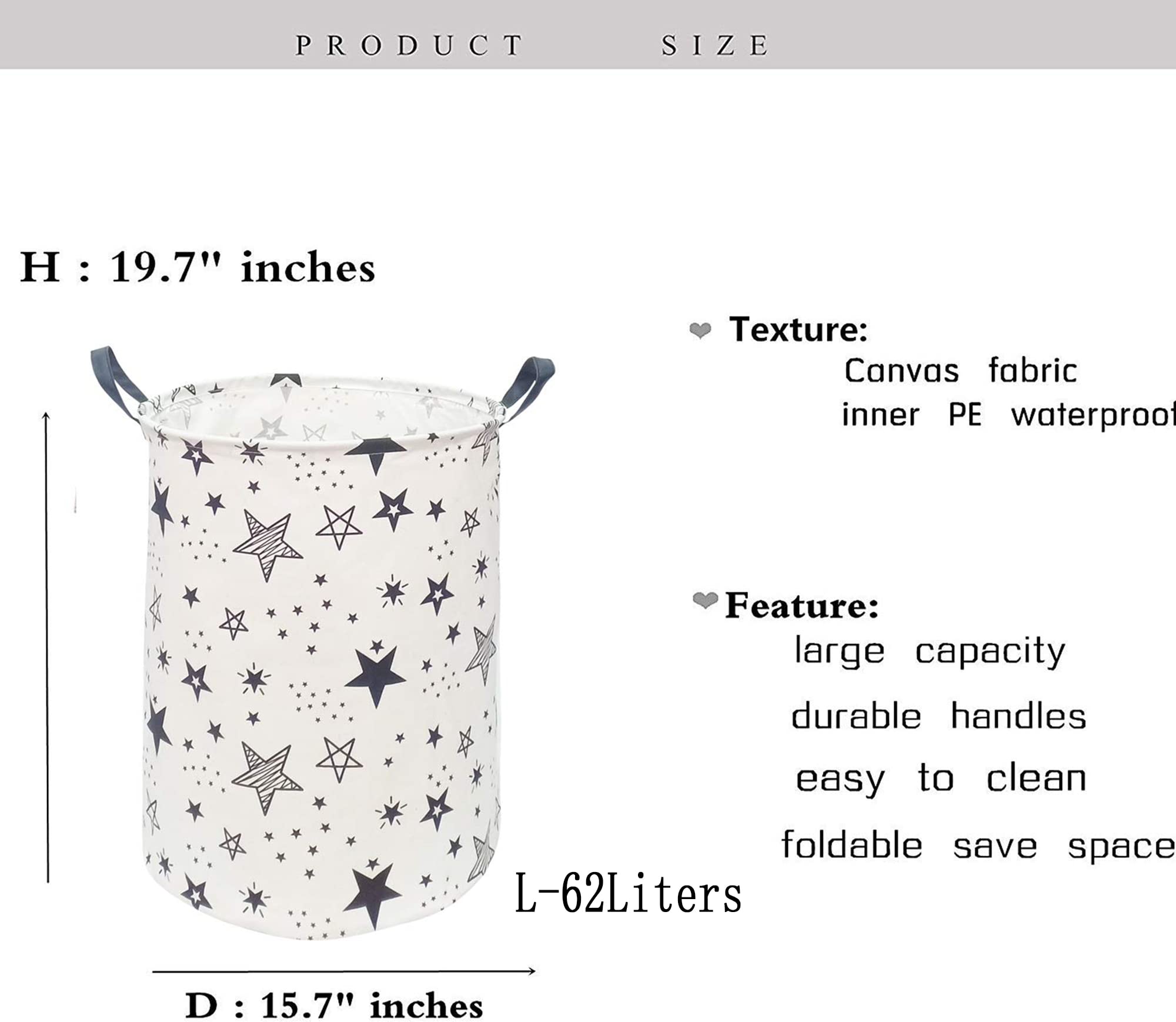 KUNRO round basket collapsible demonstrates easy storage