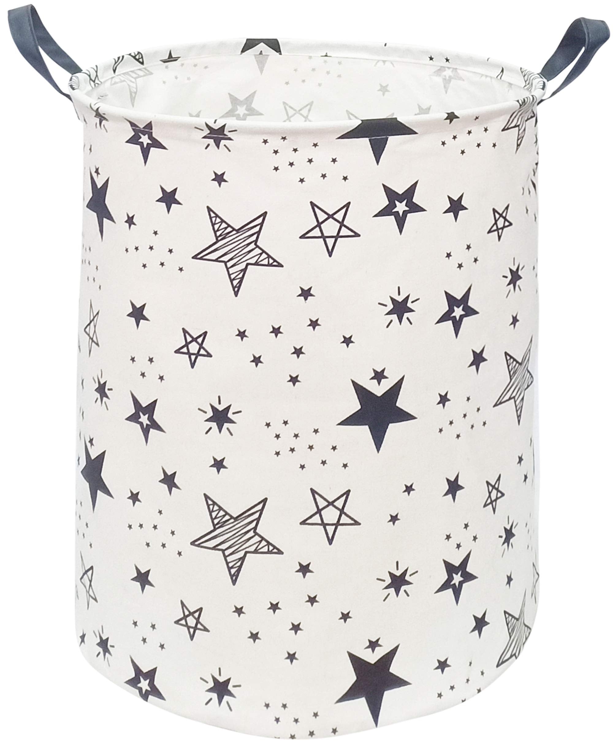 KUNRO Round laundry basket fabric detail highlights durable linen cotton blend