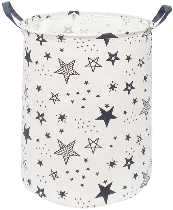 KUNRO Round laundry basket fabric detail highlights durable linen cotton blend