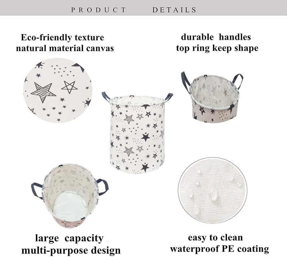 KUNRO round basket with handles enables easy carrying