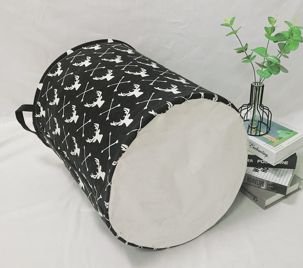 KUNRO basket measures 19.7 inches tall and 15.7 inches in diameter, ample capacity.