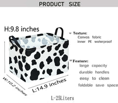 KUNRO storage bin with handles ideal for nursery toy organization