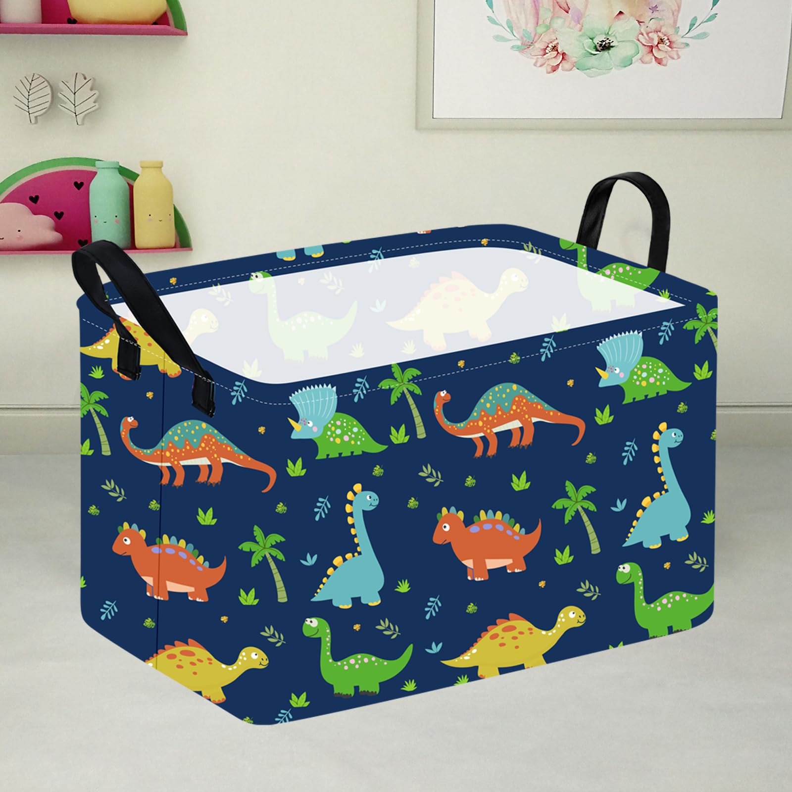 KUNRO laundry hamper with waterproof lining and easy-to-hold handles