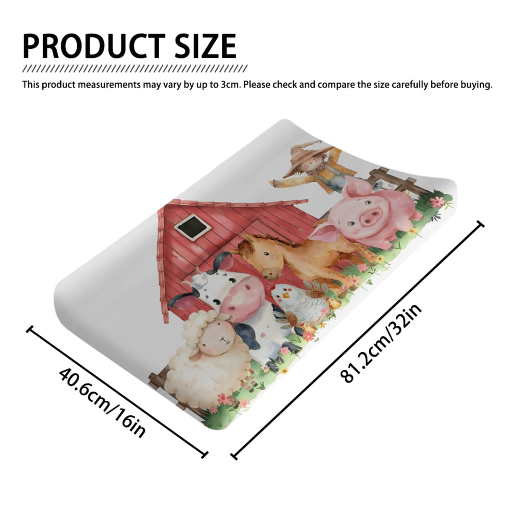 KuphiL10C watercolor floral pattern changing pad cover brightens nursery decor.