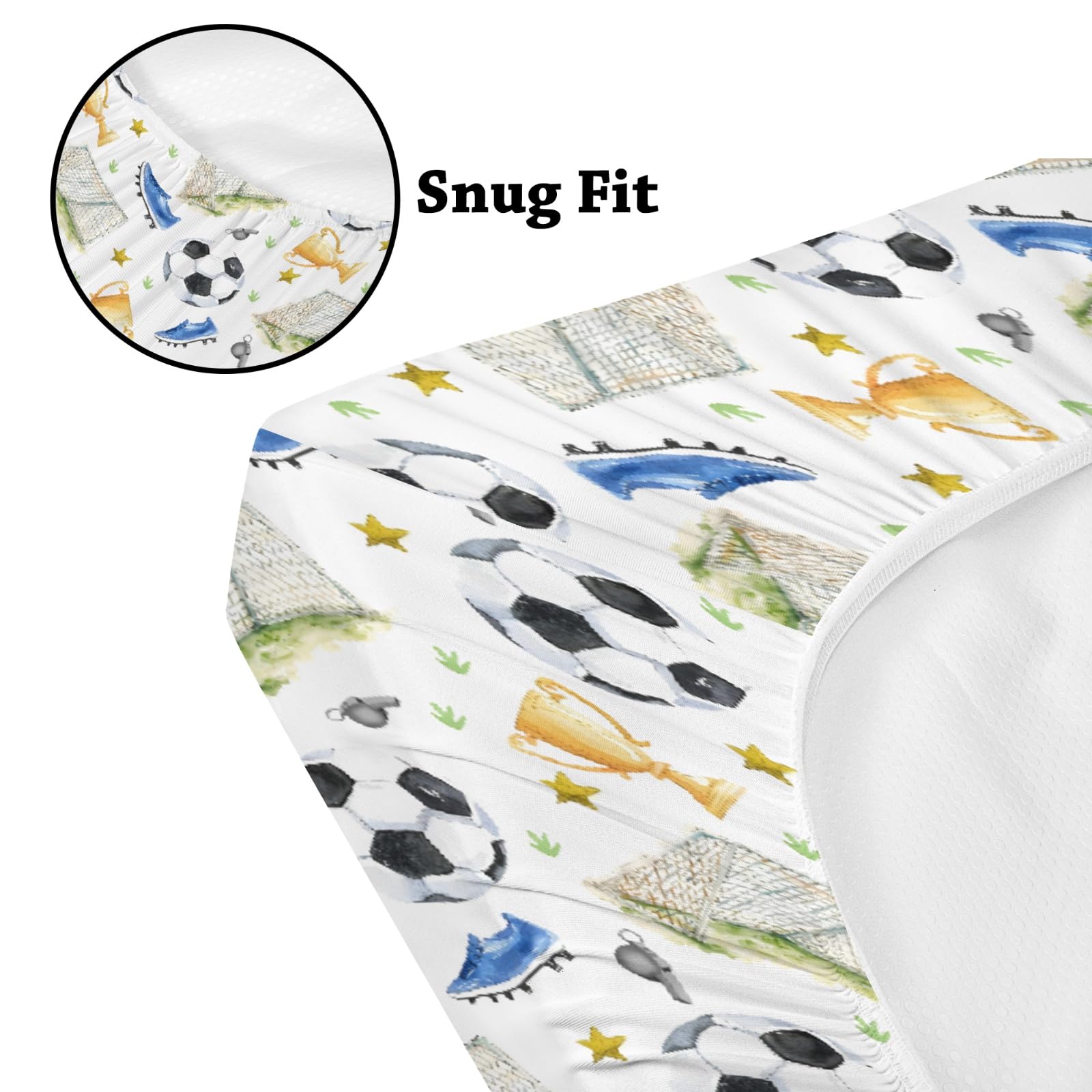 KuphiL10C crib sheet on standard crib mattress for snug fit
