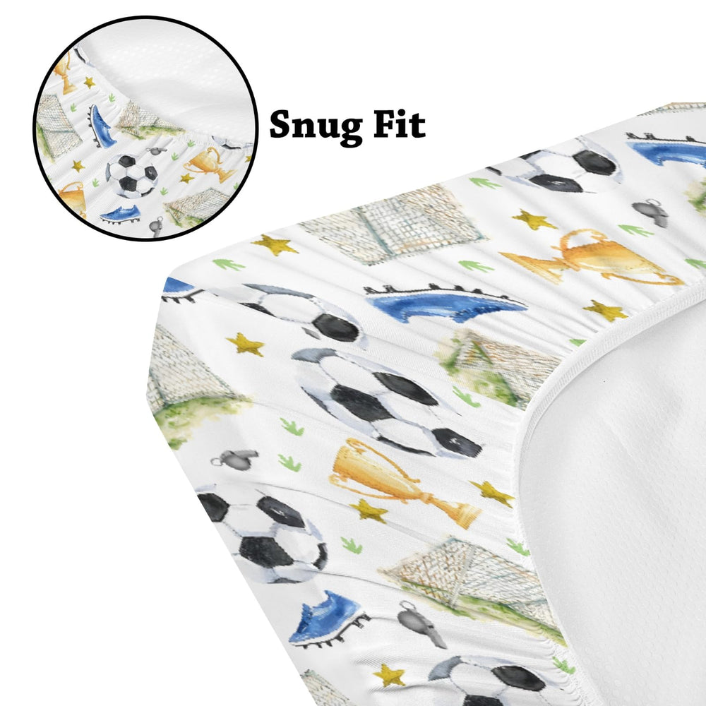 KuphiL10C crib sheet on standard crib mattress for snug fit