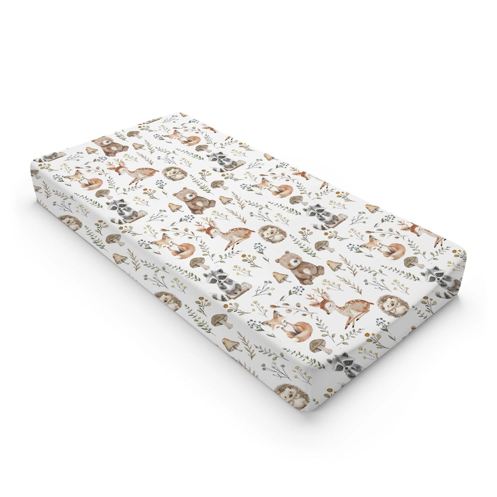 KuphiL10C bear deer hedgehog raccoon pattern adds cozy nursery decor
